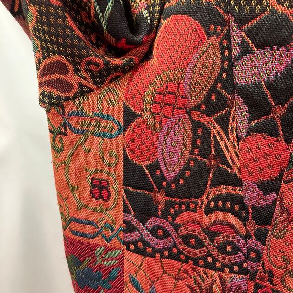 Ellen Fig Womens Medium Multi Color Floral Full Zip Lined Beaded‎ Blazer Jacket - Picture 12 of 15